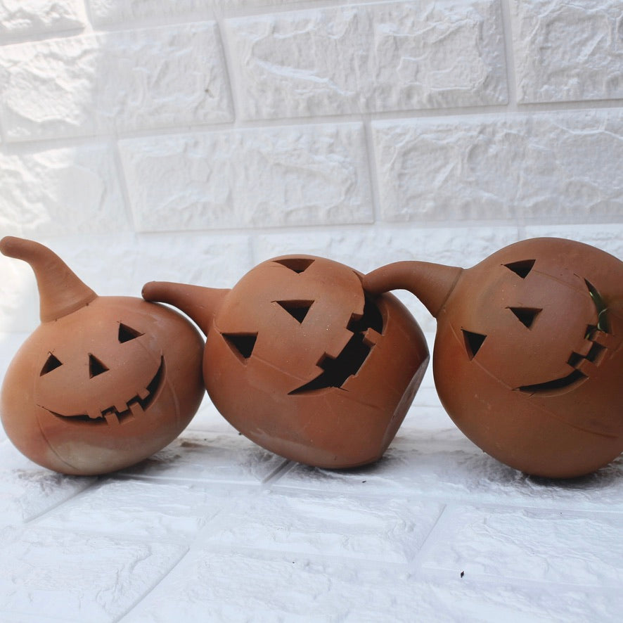Jack'o Lantern Terracotta Decoration