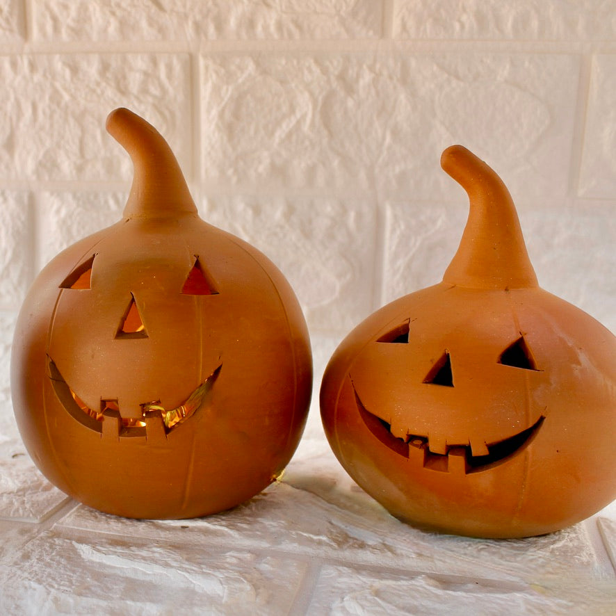 Jack'o Lantern Terracotta Decoration