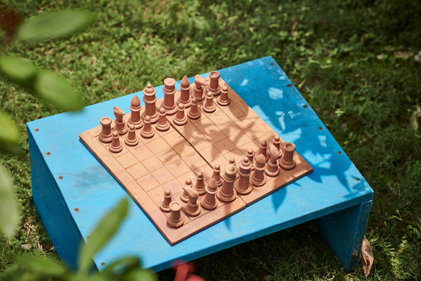 Square Clay Chess set