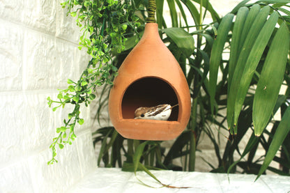 Bird Feeder – Handcrafted Terracotta Elegance for Your Garden