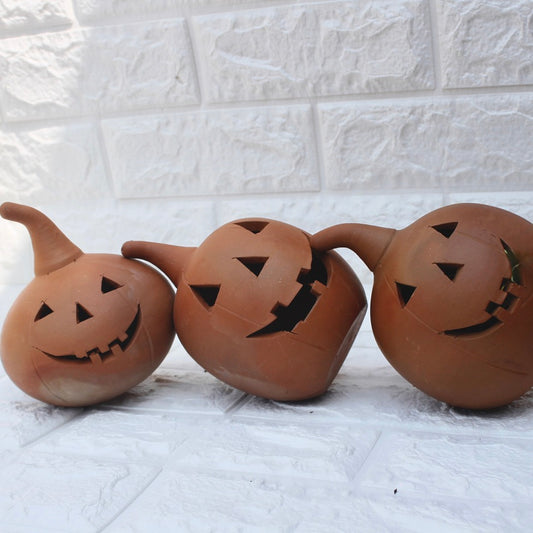 Jack'o Lantern Terracotta Decoration